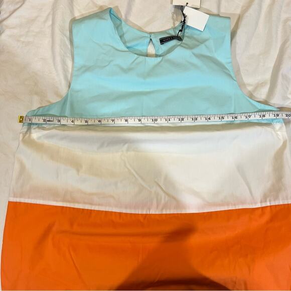 MDS Stripes NWT Sleeveless Colorblocked Shift Mini Dress sz 4 - Picture 7 of 15